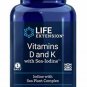 Life Extension Vitamins D and K with Sea-iodine,60 Capsules x 2