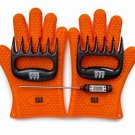 BBQ Gloves, Meat Claws and Digital Instant Read BBQ Thermometer - Heat Resistant