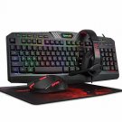 Redragon S101 Wired RGB Backlit Gaming Keyboard and Mouse, Gaming Mouse Pad, Gam