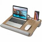 HUANUO Lap Desk - Fits up to 17 inches Laptop, Built in Wrist Pad for Notebook,