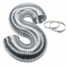 Eastman 69028 ArmorFlex Dryer Vent, Flexible 8-feet Aluminum Duct with Clamps, S