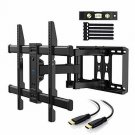 PERLESMITH TV Wall Mount Bracket Full Motion Dual Articulating Arm for Most 37-7