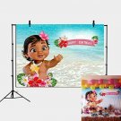 RUINI Baby Moana Backdrop Summer Sea Blue Water Photography Backdrop Baby Shower