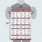 QuickFit Resistance Bands Workout Exercise Poster - Double Sided (Laminated, 18"