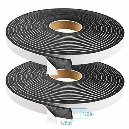 Seal Foam Tape,1/2 Inch W x 1/8 Inch T Weather Stripping for Door and