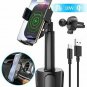 Wireless Car Charger, Squish 2-in-1 Universal Cell Phone Holder Cup Holder Phone
