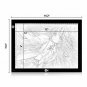 ME456 A4 LED Light Box 9x12 Inch Light Pad Only 5mm Ultra-Thin USB Power Light T