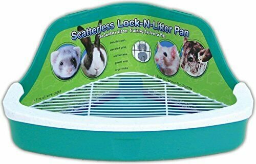 Ware Manufacturing Plastic Scatterless Lock-N-Litter Small Pet Pan- Colors May V