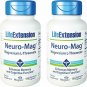 Life Extension Neuro-Mag 150 Veg Caps (Pack of 2), Magnesium L-Threonate, Magtei