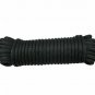 3/8 inch Black Dacron Polyester Rope - 50 Foot | Industrial Grade - High UV and