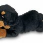 Bearington Lil' Gunner Small Plush Rottweiler Stuffed Animal Puppy Dog, 8 inches