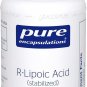 Pure Encapsulations R-Lipoic Acid (Stabilized) Hypoallergenic Supplement 60 Caps