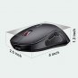 Wireless Bluetooth Mouse, RGB Gaming Mouse Rechargeable,Noiseless 2.4G & Bluetoo