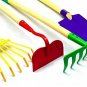 G & F Products JustForKids Kids Garden Tool Set Toy, Rake, Spade, Hoe and Leaf R