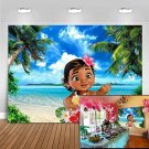 MMY 5x3ft Baby Moana Backdrop 1st Birthday Party Banner Supplies Summer Tropical
