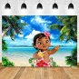 MMY 5x3ft Baby Moana Backdrop 1st Birthday Party Banner Supplies Summer Tropical