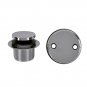 Tub Drain Kit Plastic Tubing Chrome Finish with Lift-and-Turn Style Drain Trim