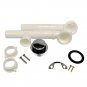 Tub Drain Kit Plastic Tubing Chrome Finish with Lift-and-Turn Style Drain Trim
