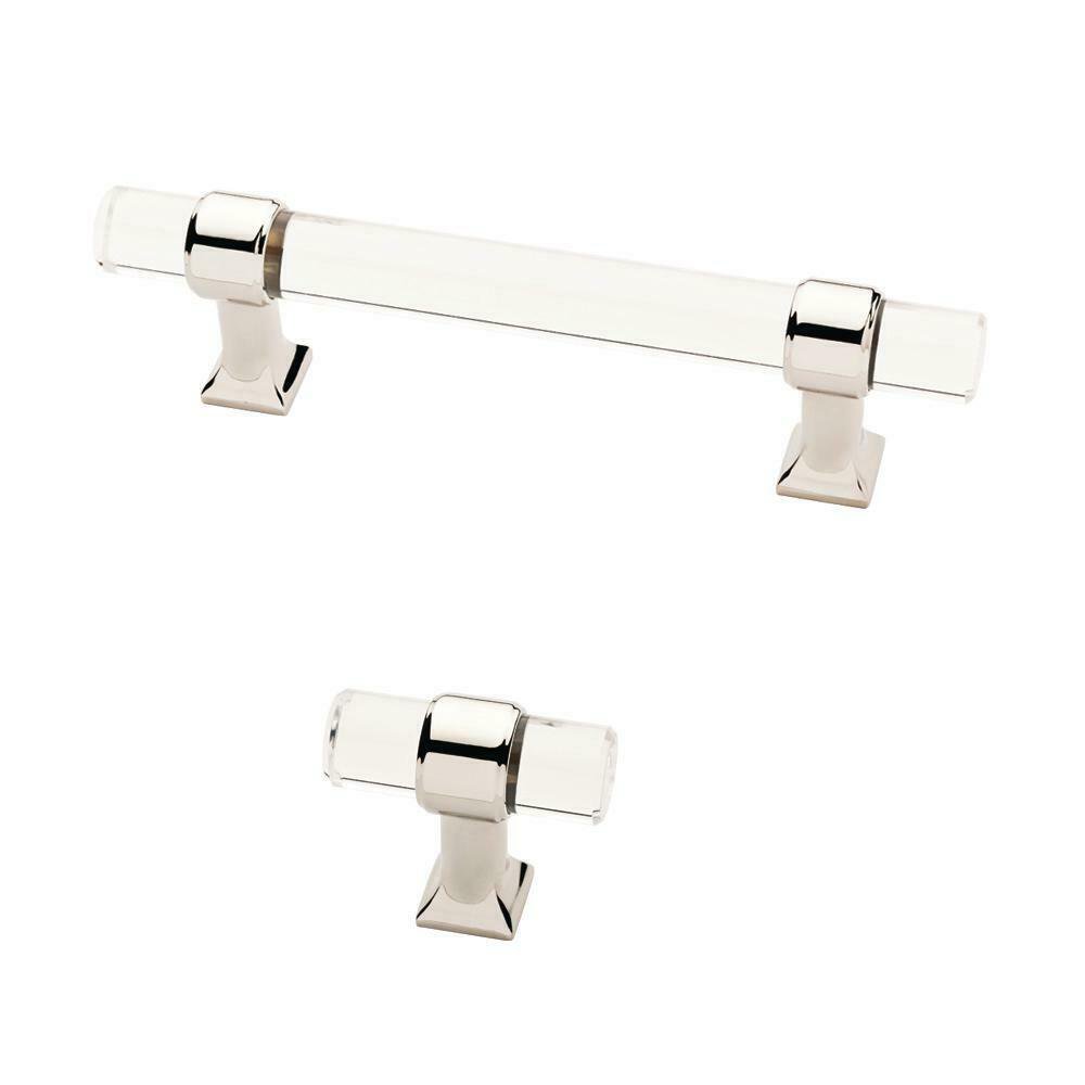 Liberty 19/16 In. (40 Mm) Polished Nickel And Clear Acrylic Bar