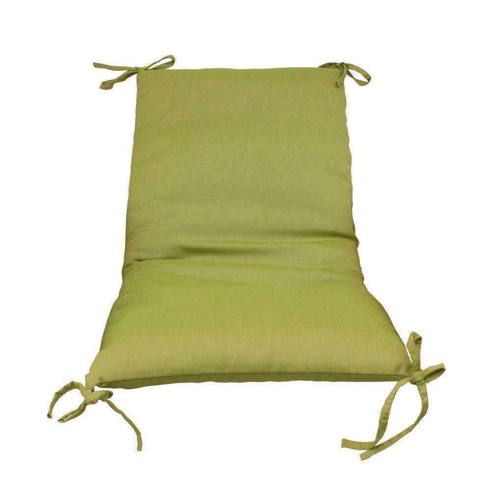 Green Solid Outdoor Sling Chair Cushion (2Pack)