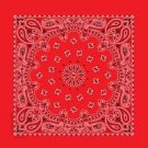 Red Paisley 20 x 20 Bandana