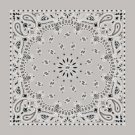 Silver Paisley Bandana