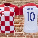 Modric 10 Croatia National Team Home Soccer Jersey 2018 Men's Stadium Shirt