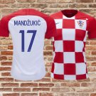 New #17 MANDZUKIC Croatia World Cup 2018 Mens Home Soccer jersey Football Shirt