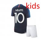 MBAPPE #10 World Cup 2018 France Soccer Jersey Kids Suit Home Men Football