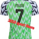 MUSA #7 World Cup 2018 Nigeria Soccer Jersey Home Men Football Shirt