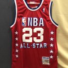 Men's All Star Game #23 Michael Jordan Red Basketball Jersey