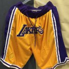 Men's Los Angeles Lakers Basketball Short Yellow