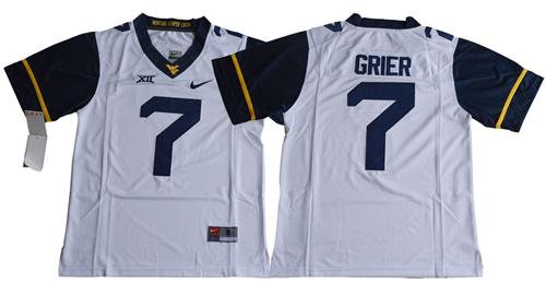 West Virginia Mountaineers #7 Will Grier Limited Stitched College Jersey