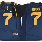 West Virginia Mountaineers #7 Will Grier Navy Blue Stitched College Jersey