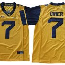 West Virginia Mountaineers #7 Will Grier Yellow Stitched College Jersey