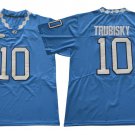 2014-2016 North Carolina #10 Mitch Trubisky Football Men's College Jersey Blue