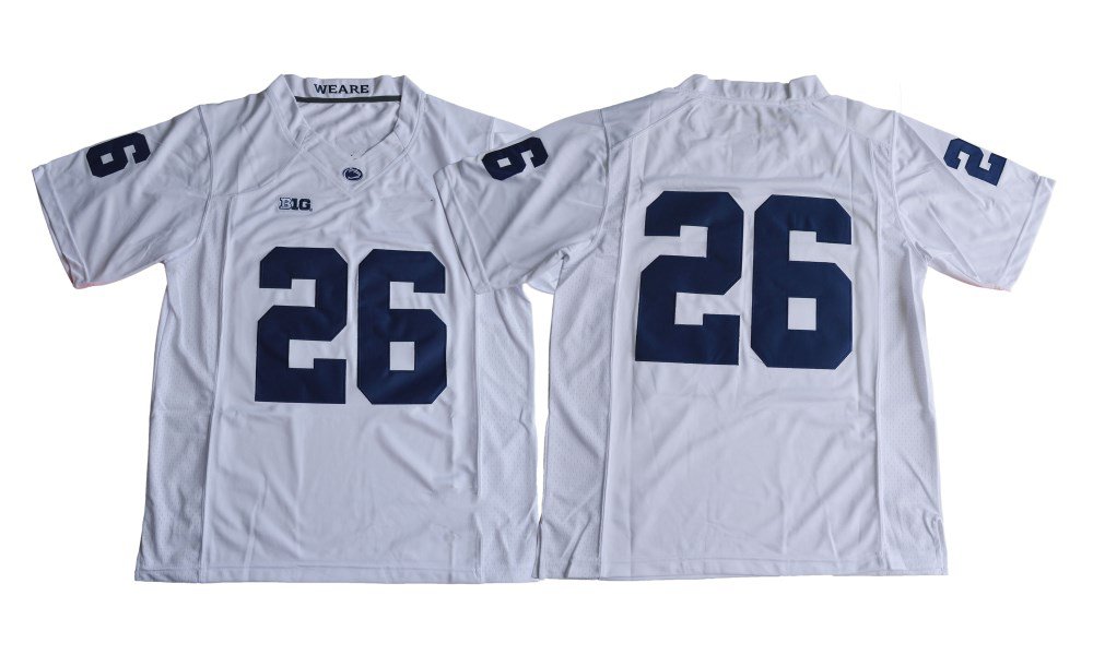 Penn State Nittany Lions Saquon Barkley 26 College Football Jersey - White