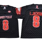 Louisville Cardinals #8 Lamar Jackson Black Stitched Men's Football Jersey