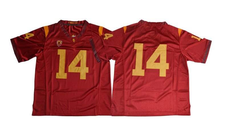USC Trojans #14 Sam Darnold College Football Red Jersey