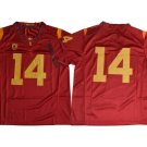 USC Trojans #14 Sam Darnold College Football Red Jersey