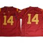 USC Trojans #14 Sam Darnold College Football Red Jersey