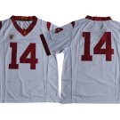 Men's USC Trojans #14 Sam Darnold College Football White Jersey