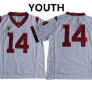 Youth USC Trojans #14 Sam Darnold College Football White Jersey