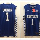Men Kentucky Wildcats Devin Booker Basketball Blue Stitched College Jersey