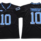 2014-2016 North Carolina #10 Mitch Trubisky Football Men's College Jersey BlAck