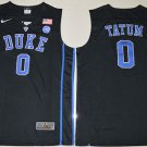 Blue Devils #0 Jayson Tatum Black Basketball Elite Stitched NCAA Jersey