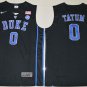 Blue Devils #0 Jayson Tatum Black Basketball Elite Stitched NCAA Jersey