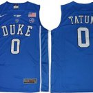 Duke Blue Devils #0 Jayson Tatum Blue Basketball Elite Stitched NCAA Jersey