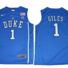 Men's Duke Blue Devils #1 Harry Giles Blue Basketball Elite Stitched Jersey