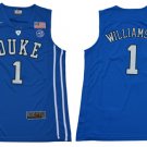 Men's Duke Blue Devils #1 Zion Williamson Blue Basketball Elite Stitched Jersey